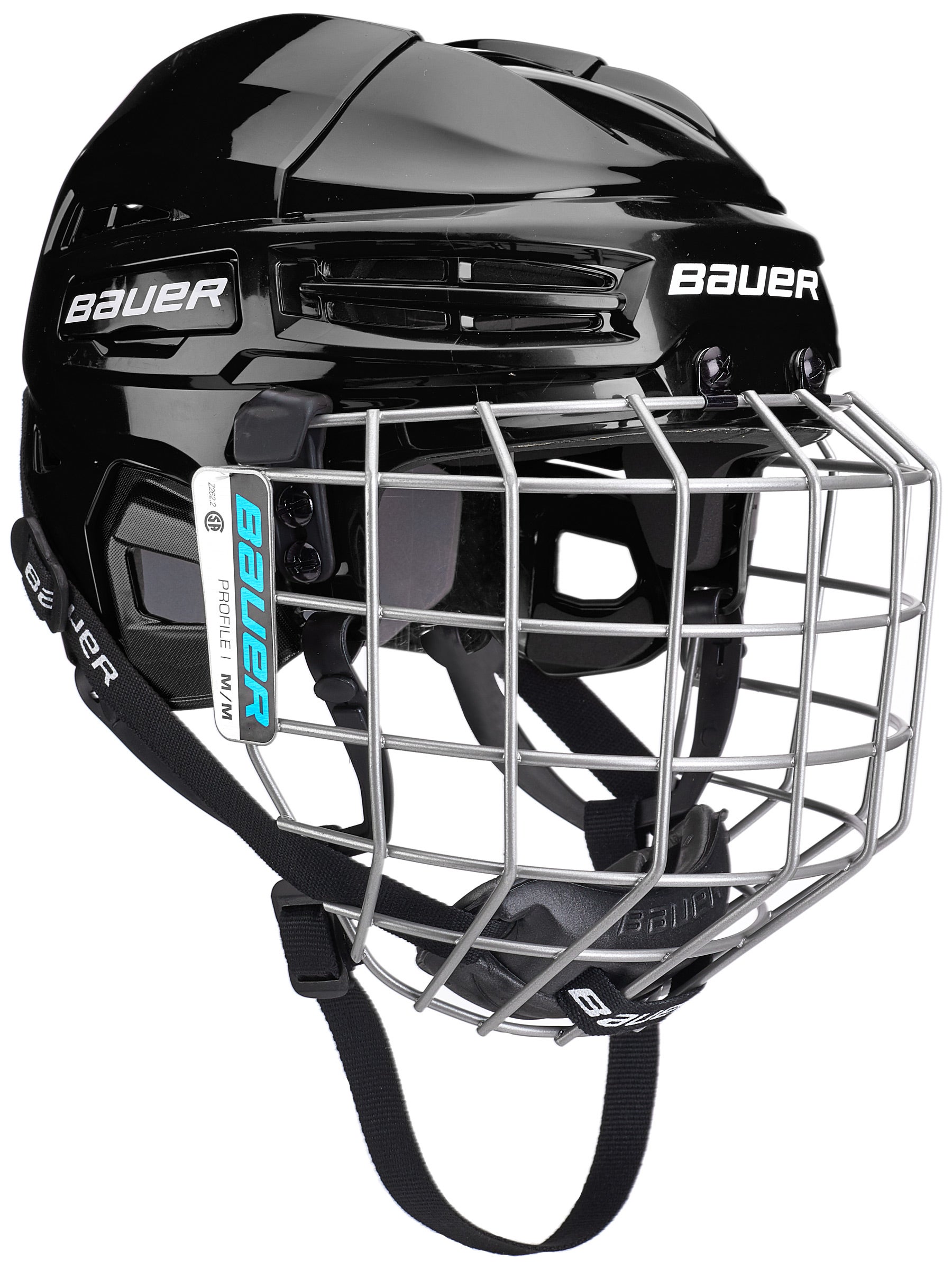 BAUER Helm Combo IMS 5.0 Eishockeyhelm mit Gitter Combo schwarz 1054919 