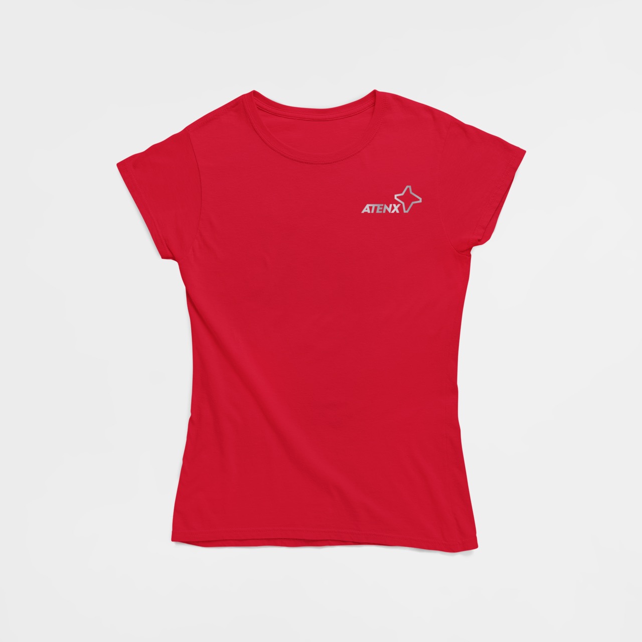 Women’s Dry Fit TShirt (Red Melange) Atenx Sports