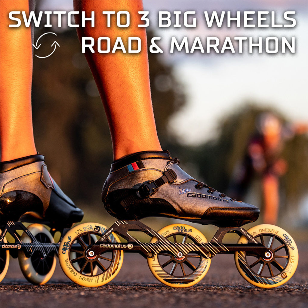 Versatile3 inline speed skate 4x100mm Size 3740 Atenx Sports